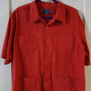TropiCool Guayabera Button Down T-Shirt